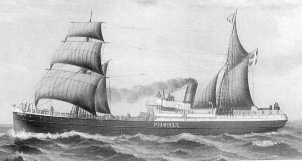 Sagan – Póstskipið Phönix&nbsp;(+1881)